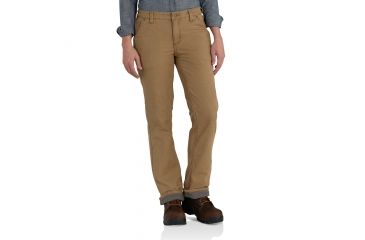 Image of Carhartt Original Fit Crawford Fleece Lined Pant for Womens, Yukon, 10/Short 102213-257-SHT-10