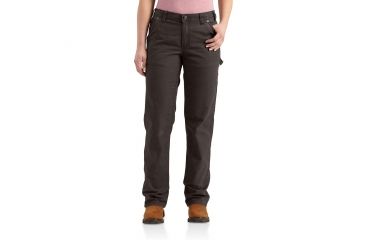 Image of Carhartt Original Fit Crawford Pant for Womens, Dark Brown, 12/Tall 102080-201-TLL-12