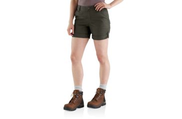 Image of Carhartt Original Fit Smithville Short - Womens, Olive, 4-REG 103040-307-REG-4