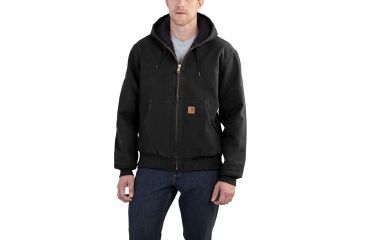 Image of Carhartt QFL Sandstone Active Jacket for Mens, Black, 3XL/Regular J130-BLK-REG-3XL