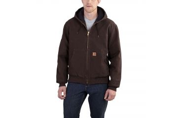 Image of Carhartt QFL Sandstone Active Jacket for Mens, Dark Brown, 4XL/Regular J130-DKB-REG-4XL