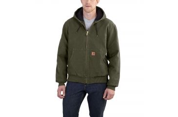 Image of Carhartt QFL Sandstone Active Jacket for Mens, Moss, Small/Regular J130-MOS-REG-SML