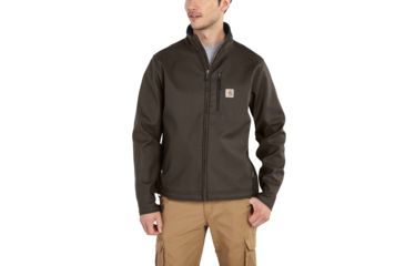 Image of Carhartt Quick Duck Pineville Jacket for Mens, Dark Coffee, Small/Regular 100724-909-REG-S