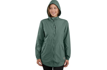 Image of Carhartt Rain Defender Lightweight Coat - Womens, Musk Green, Medium, 104221-MKG-REG-M