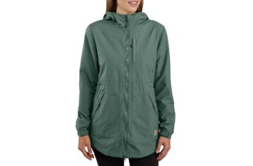 Image of Carhartt Rain Defender Lightweight Coat - Womens, Musk Green, Medium, 104221-MKG-REG-M
