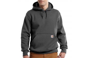 Image of Carhartt Rain Defender Paxton Heavyweight Hooded Sweatshirt for Mens, Carbon Heather, 2XL/Regular 100615-026-REG-2XL