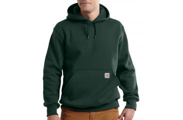 Image of Carhartt Rain Defender Paxton Heavyweight Hooded Sweatshirt for Mens, Dark Green, Medium/Regular 100615-358-REG-M