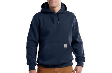 Image of Carhartt Rain Defender Paxton Heavyweight Hooded Sweatshirt for Mens, New Navy, Small/Regular 100615-472-REG-S