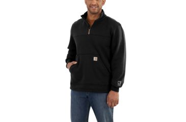 Image of Carhartt RD Paxton HW Quarter Zip Sweatshirt - Mens, Black, Small, 102277-001-REG-S