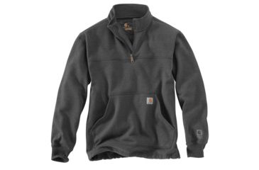 Image of Carhartt RD Paxton HW Quarter Zip Sweatshirt - Mens, Carbon Heather, Small, 102277-026-REG-S