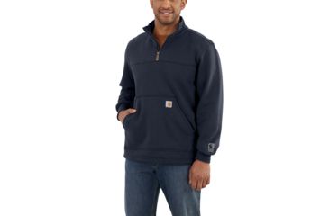Image of Carhartt RD Paxton HW Quarter Zip Sweatshirt - Mens, Navy, Small, 102277-412-REG-S