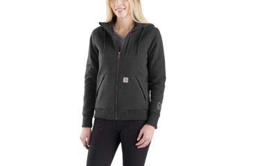 Image of Carhartt RD Rockland Qlt Lnd Fl Zp Hd SwT-Shirt-Womens, Carbon Heather, XLarge, Regular, 103242-026-REG-XL