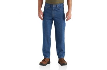 Image of Carhartt Relaxed Fit Tapered Leg Jean for Mens, Darkstone, 42/28 B17-DST-28-42