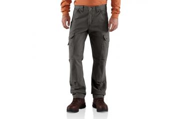 Image of Carhartt Ripstop Cargo Work Pant for Mens, Gravel, 28/30 B342-GVL-30-28
