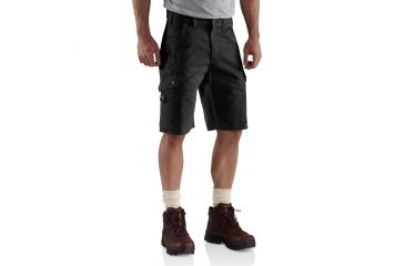 Image of Carhartt Ripstop Cargo Work Short for Mens, Black, 46 B357-BLK-46