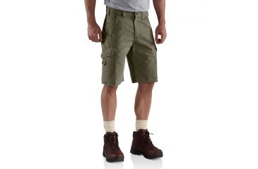 Image of Carhartt Ripstop Cargo Work Short for Mens, Moss, 42 B357-MOS-42
