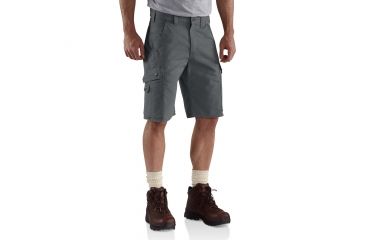 Image of Carhartt Ripstop Cargo Work Short - Mens, Gravel, 28 Waist B357-GVL-28
