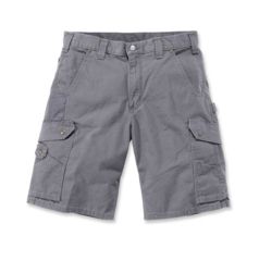 Image of Carhartt Ripstop Cargo Work Short - Mens, Gravel, 28 Waist B357-GVL-28
