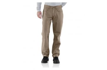 Image of Carhartt Ripstop Cell Phone Pant - Men's-Desert-34 Waist-Extra Long Inseam