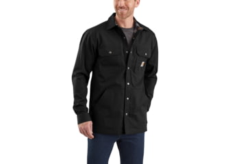 Image of Carhartt Ripstop Solid Shirt Jac - Mens, Black, Medium, 104146-001-REG-M
