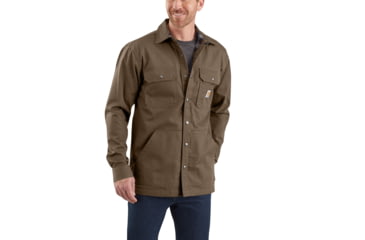 Image of Carhartt Ripstop Solid Shirt Jac - Mens, Canyon Brown, Medium, 104146-CBR-REG-M