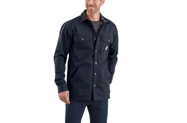 Image of Carhartt Ripstop Solid Shirt Jac - Mens, Navy, Large, 104146-412-REG-L