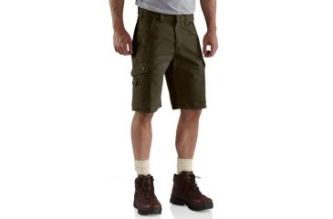 Image of Carhartt Ripstop Work Short - Mens-Dark Coffee-30 Waist