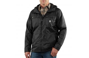 Image of Carhartt Rockford Rain Defender Jacket for Mens, Black, 2XL/Regular 100247-001-REG-2XL