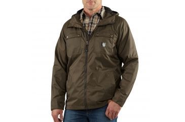 Image of Carhartt Rockford Rain Defender Jacket for Mens, Breen, Small/Regular 100247-308-REG-S