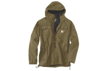 Image of Carhartt Rockford Rain Defender Jacket - Mens, Military Olive, Small-Regular, 100247-396-S-REG