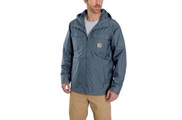 Image of Carhartt Rockford Rain Defender Jacket - Mens, Steel, Medium-Regular, 100247-075-M-REG