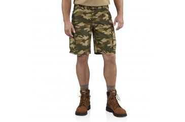 Image of Carhartt Rugged Cargo Camo Short for Mens, Rugged Khaki Camo, 44 100279-294-44