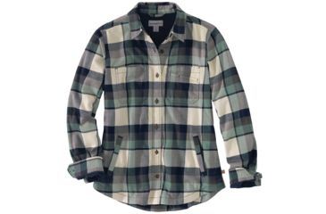 Image of Carhartt Rugged Flerx Hamilton Fleece Lined Shirt - Womens, Balsam Green, Large, 103239-G02-REG-L