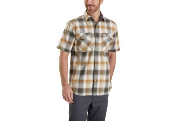 Image of Carhartt Rugged Flex Bozeman Short Sleeve Shirt - Mens, Olive, 3XL-REG 103007-307-REG-3XL