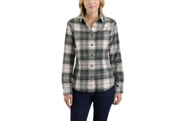 Image of Carhartt Rugged Flex Hamilton Shirt-Womens, Elm, XSmall, Regular, 103226-305-REG-XS