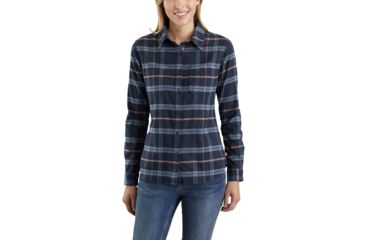 Image of Carhartt Rugged Flex Hamilton Shirt-Women's, Indigo Heather, Large, Regular, 103226-411-REG-L