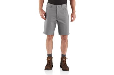 Image of Carhartt Rugged Flex Loose Fit Canvas Work Short - Mens, Asphalt, 30, 104195-APH-30