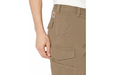 Image of Carhartt Rugged Flex Rigby Cargo Shorts - Men's, Dark Khaki, 35, 103542-253-35