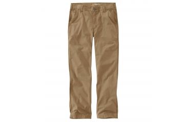 Image of Carhartt Rugged Flex Rigby Dungaree - Mens, Dark Khaki, 35 Waist, 32 Inseam 102291-253-32-35