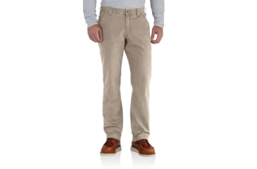 Image of Carhartt Rugged Flex Rigby Dungaree-Mens, Tan, 30-28, 102291-232-28-30