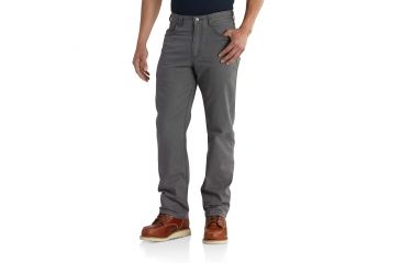 Image of Carhartt Rugged Flex Rigby 5-Pocket Work Pants - Men's, Gravel, 30-30, 102517-039-30-30