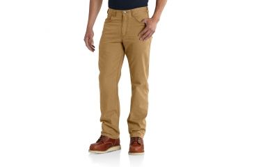 Image of Carhartt Rugged Flex Rigby 5-Pocket Work Pants - Men's, Hickory, 30-30, 102517-918-30-30