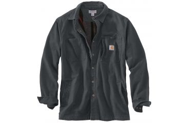 Image of Carhartt Rugged Flex Rigby Shirt Jac - Mens, Shadow, S-REG 102851-029-REG-S