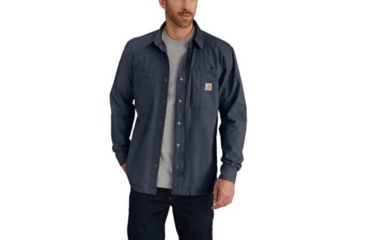 Image of Carhartt Rugged Flex Rigby Shirt Jac - Mens, Deep Blue, 2XL-REG, 102851-482-REG-2XL