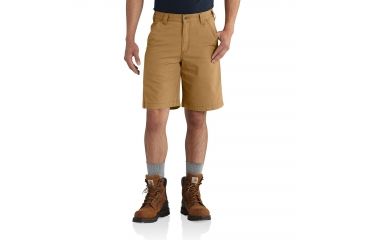 Image of Carhartt Rugged Flex Rigby Short for Mens, Hickory, 34 102514-918-34