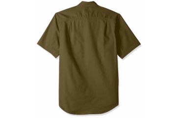 Image of Carhartt Rugged Flex Rigby Short Sleeve Work Shirt Regular - Mens, Military Olive, 4XL, 103555-396-4XL-REG