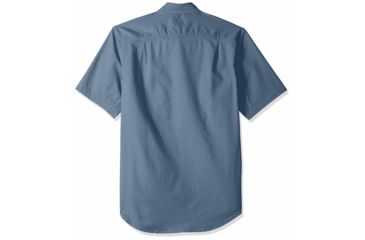 Image of Carhartt Rugged Flex Rigby Short Sleeve Work Shirt Regular - Mens, Steel Blue, Small, 103555-437-S-REG