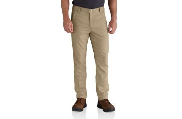 Image of Carhartt Rugged Flex Rigby Straight Fit Pant for Mens, Dark Khaki, 40/30 102821-253-30-40