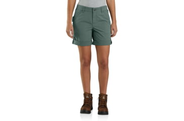Image of Carhartt Rugged Flex Ripstop Five-Pocket Short - Womens, Musk Green, 2, 104213-MKG-2