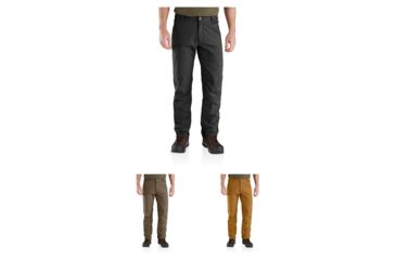 Image of Carhartt Rugged Flex Upland Field Pants - Men's, Black, Canyon Brown, Carhartt Brown